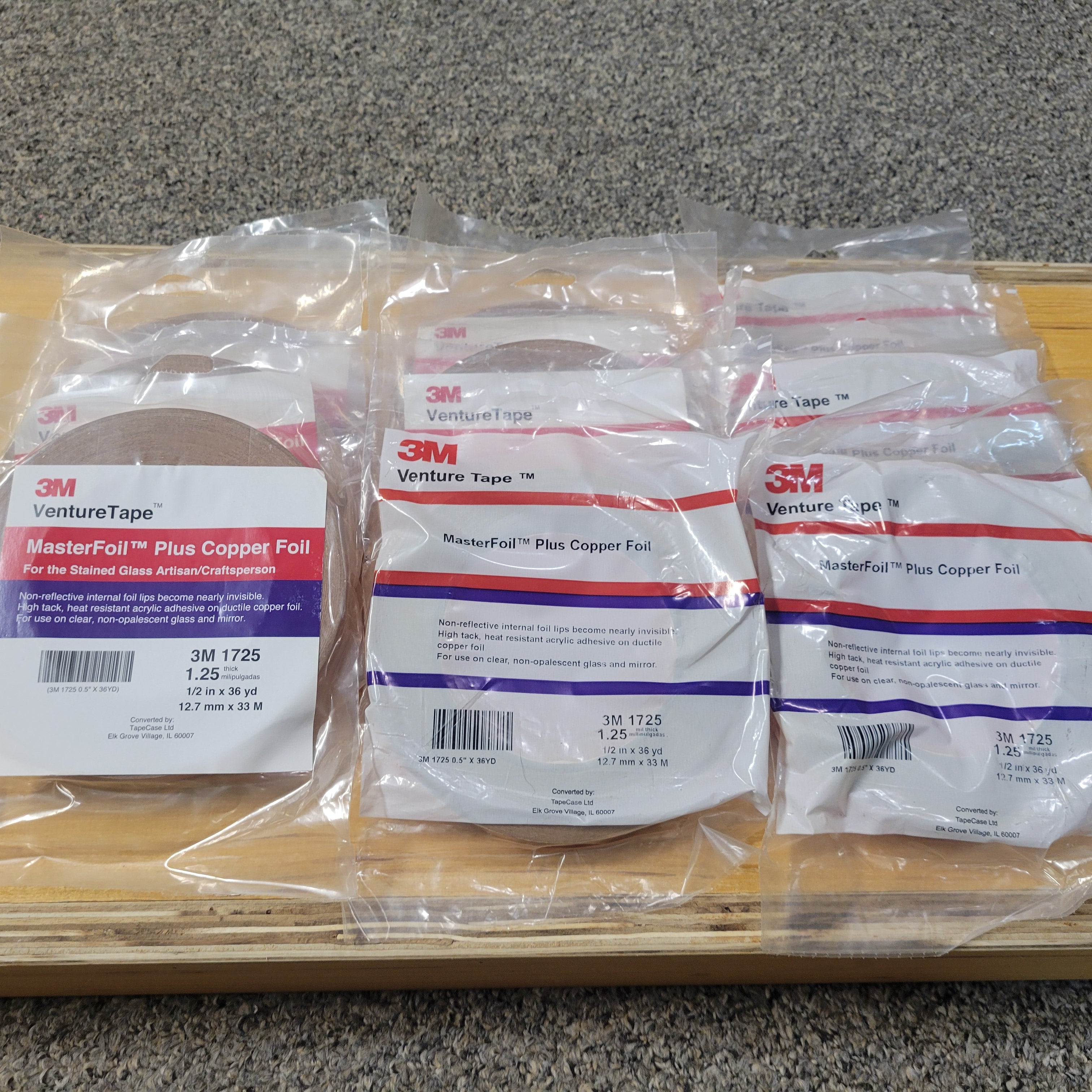 CLEARANCE 3M Venture Tape 1/2" Copper Foil | 9 Rolls